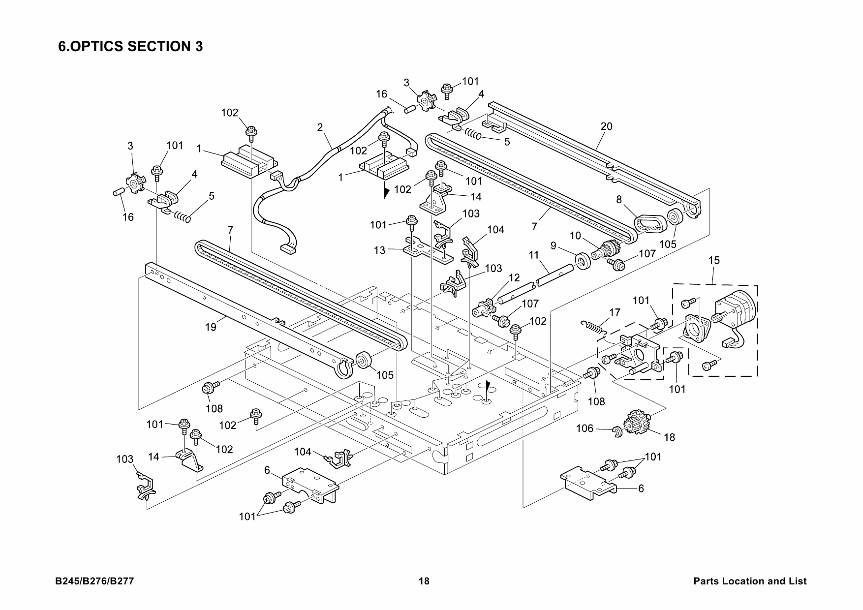 RICOH Options B245 B276 B277 Parts Catalog PDF download-3